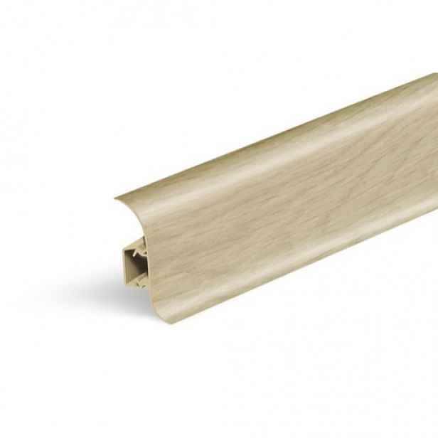 Lišta soklová Naturel dub unikát , PVC délka 250 cm, výška hrany 56 mm, NATNGF0R1