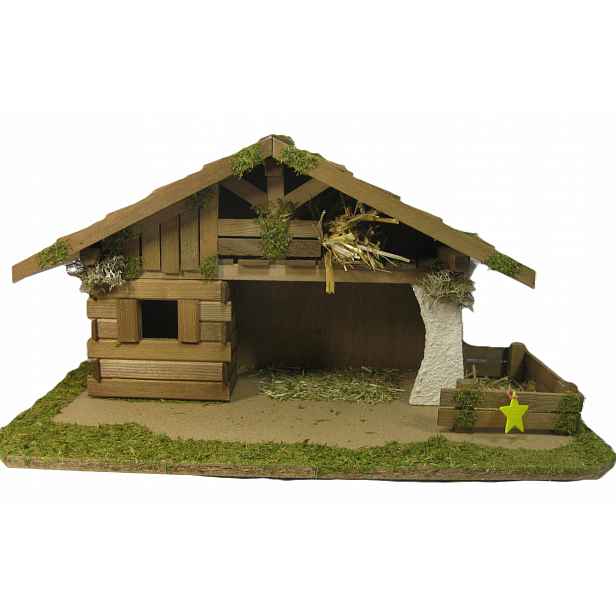 Vánoční betlém Stájenka * 52x27x26 cm* – pro postavy o výšce 9,0 cm
