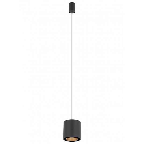 Závěsná Lampa Point Duo černá zlatá 1xGU10 130 cm moderní do obývacího pokoje 10W