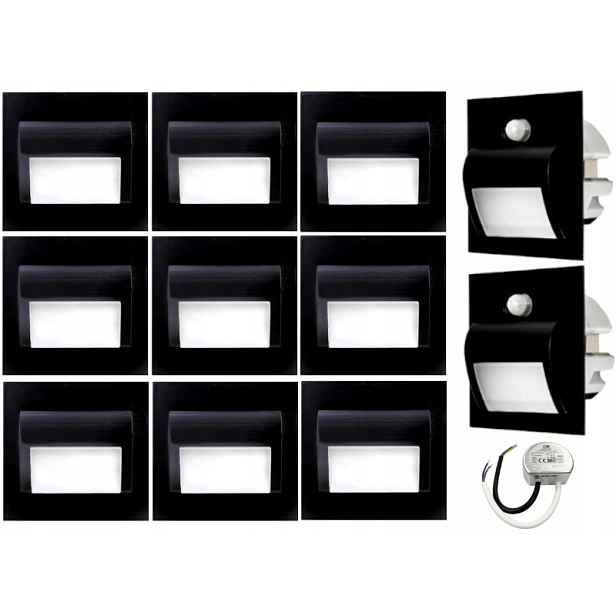 Sada schodišťových světel Halogen Led 11x senzory