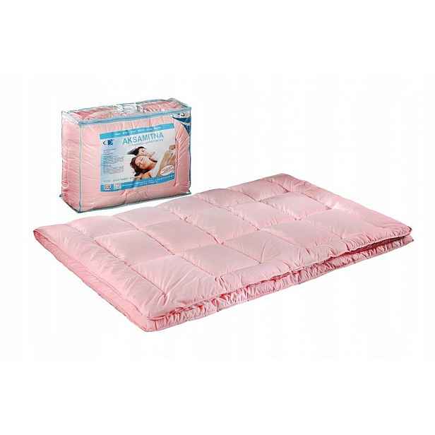 Antialergická přikrývka 160x200 růžová 1,4 kg 100% mikrovlákno