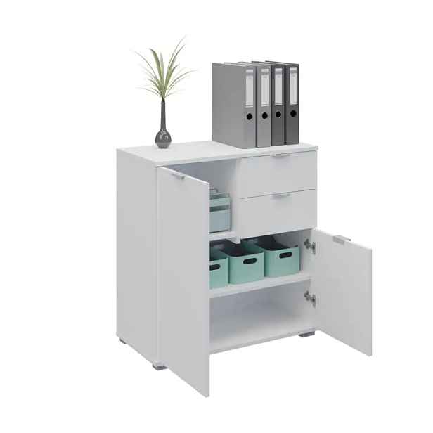 Casarredo Komoda 2D2S nízká BORJA bílá