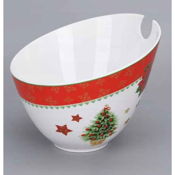 Miska miska salátová mísa porcelánová Vánoce 24 cm