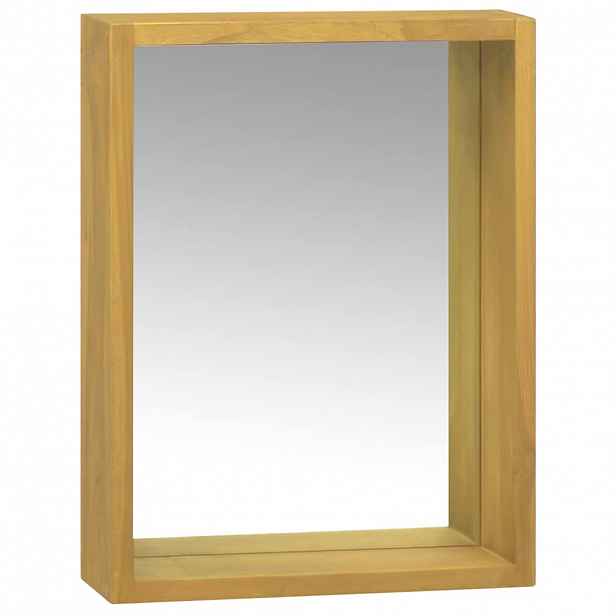 vidaXL Zrcadlová skříňka 30 x 10 x 40 cm masivní teakové dřevo