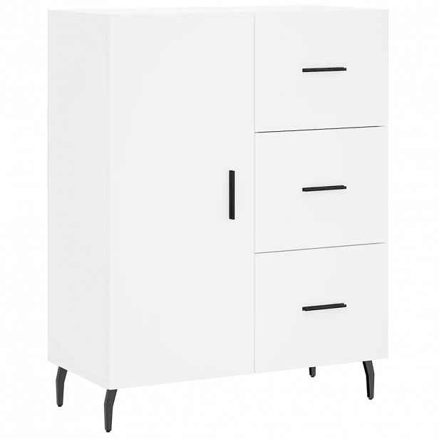 vidaXL Příborník bílý 69,5 x 34 x 90 cm kompozitní dřevo