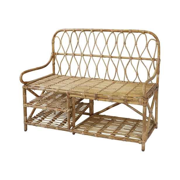 Přírodní ratanová lavice Bannia - 116*51*93 cm  Chic Antique