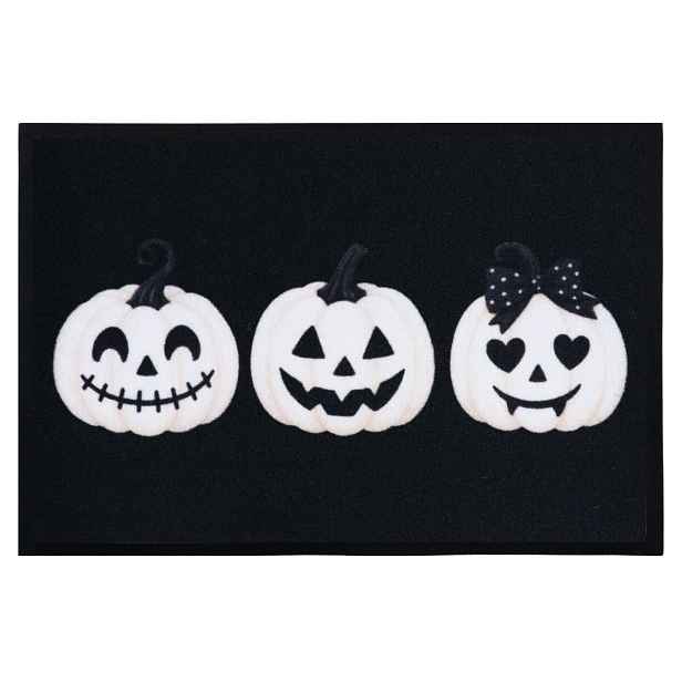Rohožka Tři halloweenské dýně 40x60 cm, 40x60, černá, Mercury Flooring