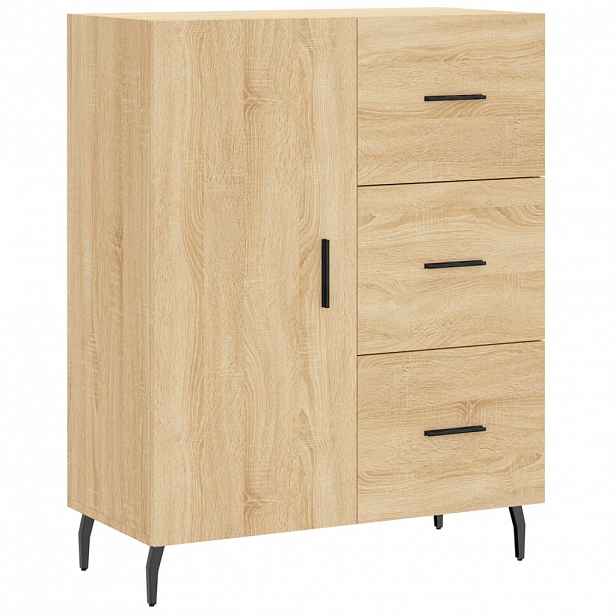 vidaXL Příborník dub sonoma 69,5 x 34 x 90 cm kompozitní dřevo