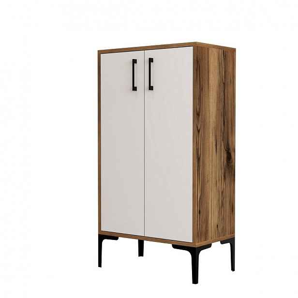 Botník Prag Walnut and White