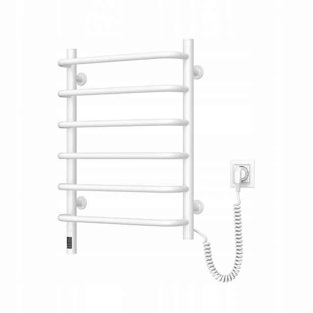 Elektrický koupelnový radiátor bílý Symphonia Sensor 480х600 pravý
