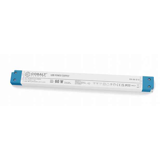 Led zdroj do nábytku Úzký CobaltElectro Plv 12V 60W