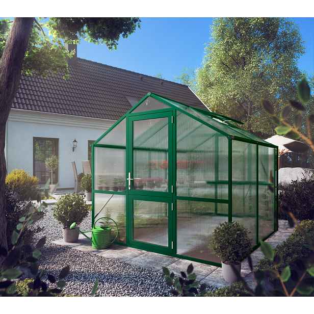 Zahradní skleník KGT Rose II 2,2 x 2,3 m, zelená