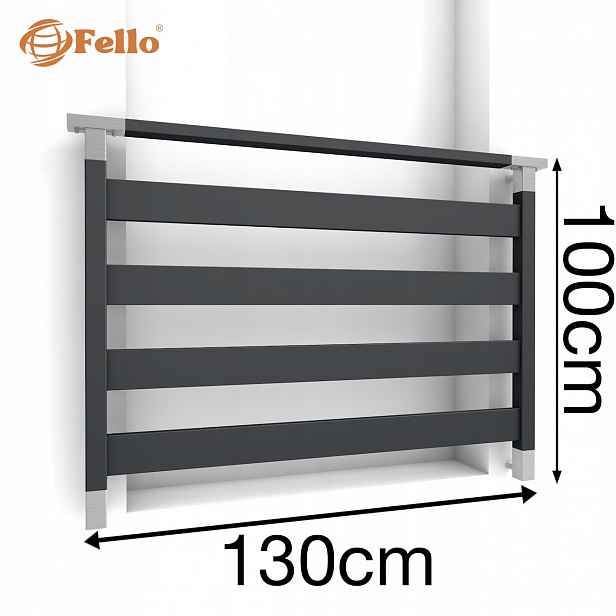 CLASSIC4 Francouzský balkon 130 cm Balustrada Ral