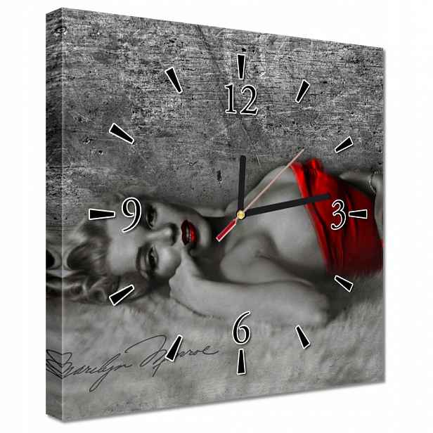Nástěnné hodiny 30x30 Marilyn Monroe