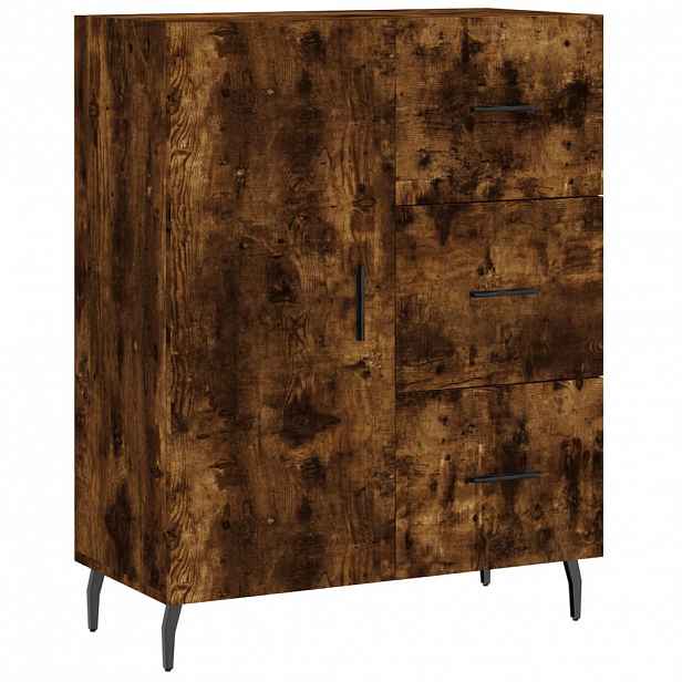 vidaXL Příborník kouřový dub 69,5 x 34 x 90 cm kompozitní dřevo