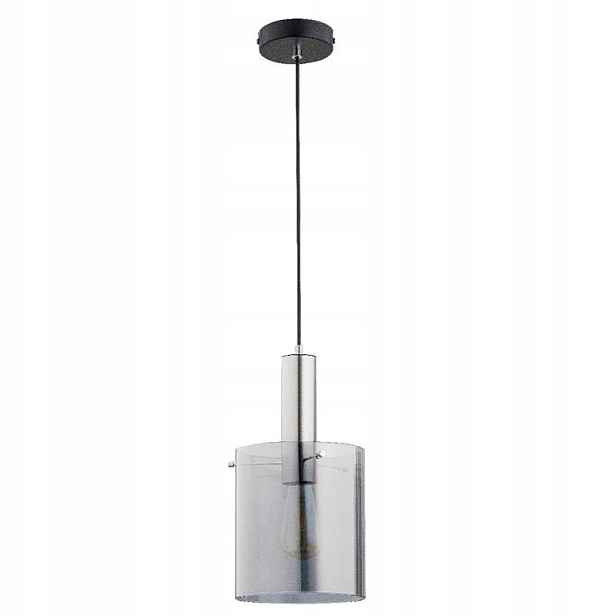 Alfa Calena závěsná lampa skleněná 1xE27 15W černá