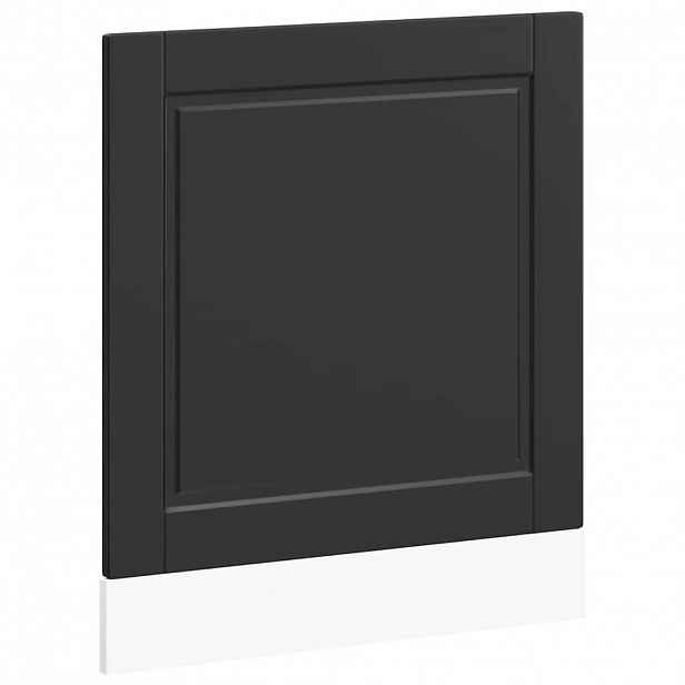vidaXL Panel na myčku Porto černý 60x1,5x57 cm kompozitní dřevo
