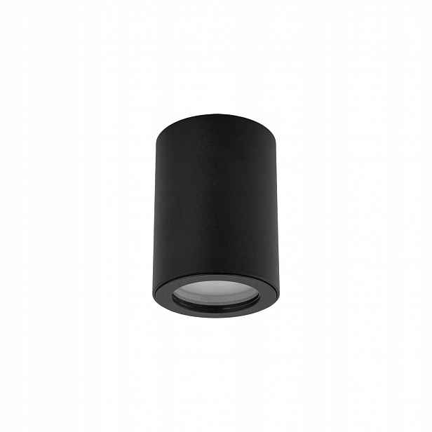 Halogenové černé svítidlo Ligno 1xGU10 IP44 pro terasu 6.5 cm Tk Lighting