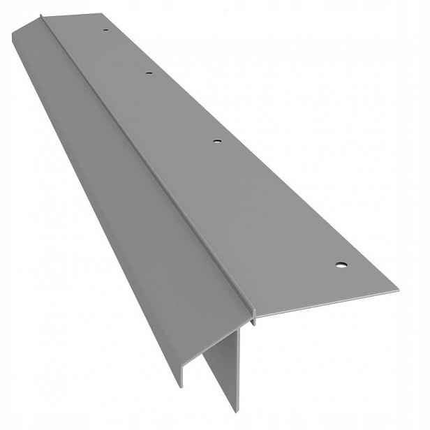 Rovný Okapový Profil K10R Renoplast 200 CM Pro Pryskyřice Šedý Ral 7037