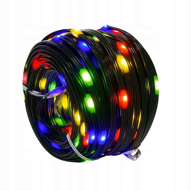 Vánoční Osvětlení Na Stromeček 200 Led Spojovací Multicolor MIX Velká Dioda 20 M