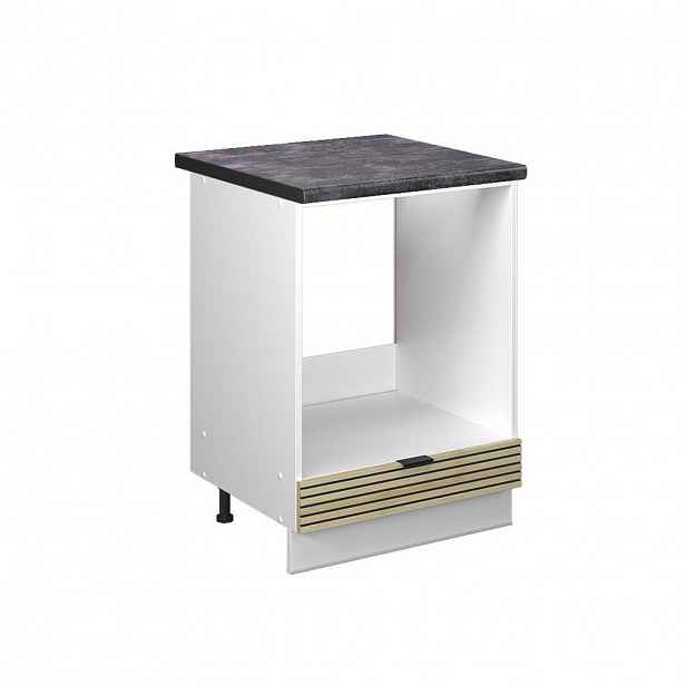 Vicco SKŘÍŇKA NA VESTAVĚNOU TROUBU Fame-Line Dubový panel 60 cm , PD Antracit