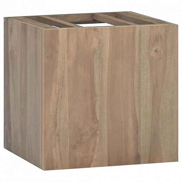 vidaXL Nástěnná koupelnová skříňka 46 x 25,5 x 40 cm masivní teak