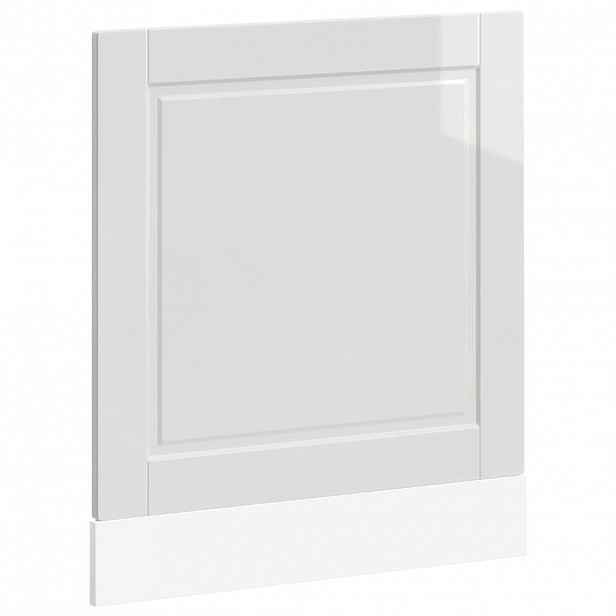 vidaXL Panel na myčku Porto bílý vysoký lesk 60x1,5x57 cm kompozit