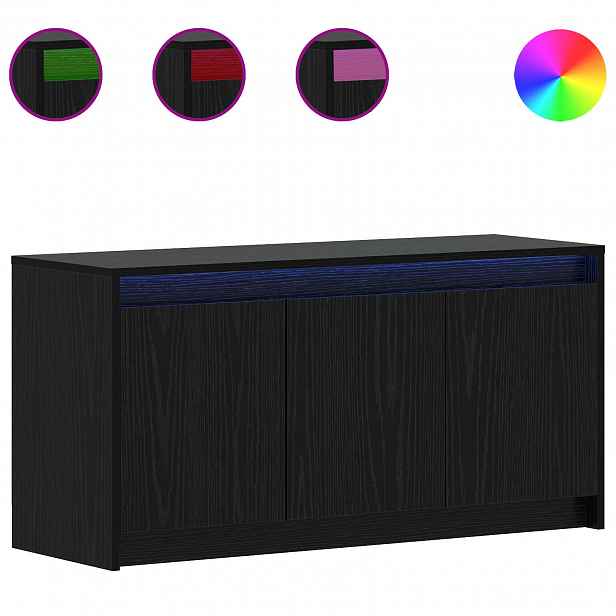vidaXL Televizní skříň 100 x 34 x 50 cm Černý dub Kompozitní dřevo