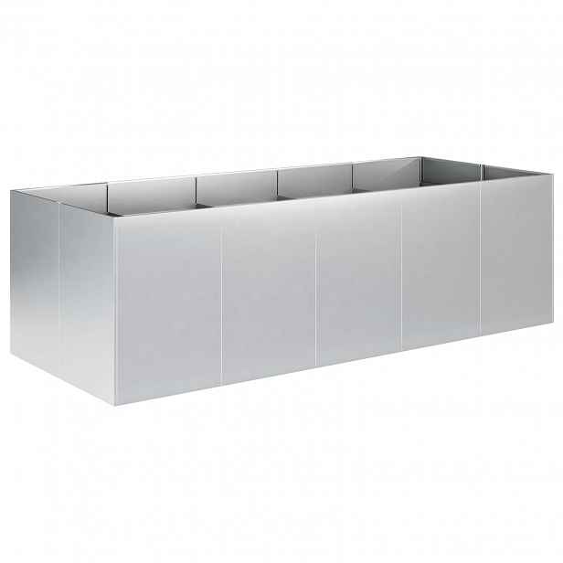 vidaXL Zahradní pěstebník Stříbrná 200 x 80 x 60 cm Pozinkovaná ocel