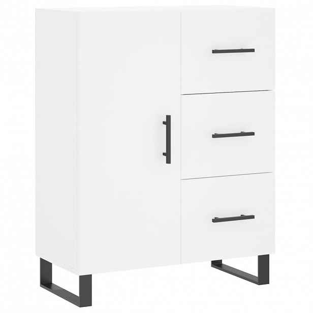 vidaXL Příborník bílý 69,5 x 34 x 90 cm kompozitní dřevo