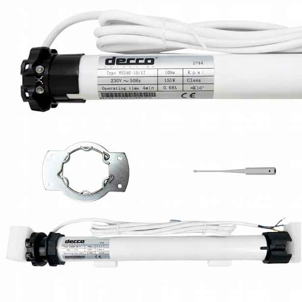 Drátový motor pro venkovní rolety Fi 40 mm 10 Nm WSS40-10/17