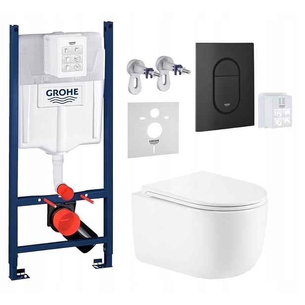 Grohe Rapid Sl s Wc mísou Imprese Lesna a tlačítkem černý mat