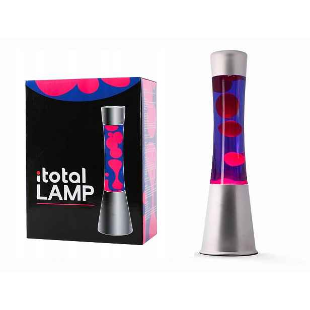 Lávová lampa magma Lava Lawa XL2348 Stříbrná Fialová magmatická 40 cm I