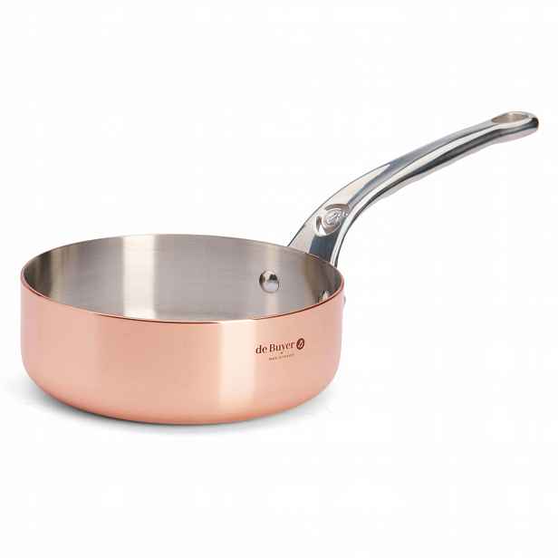 Prima Matera Rendlík měděný rovný nízký 16 cm De Buyer