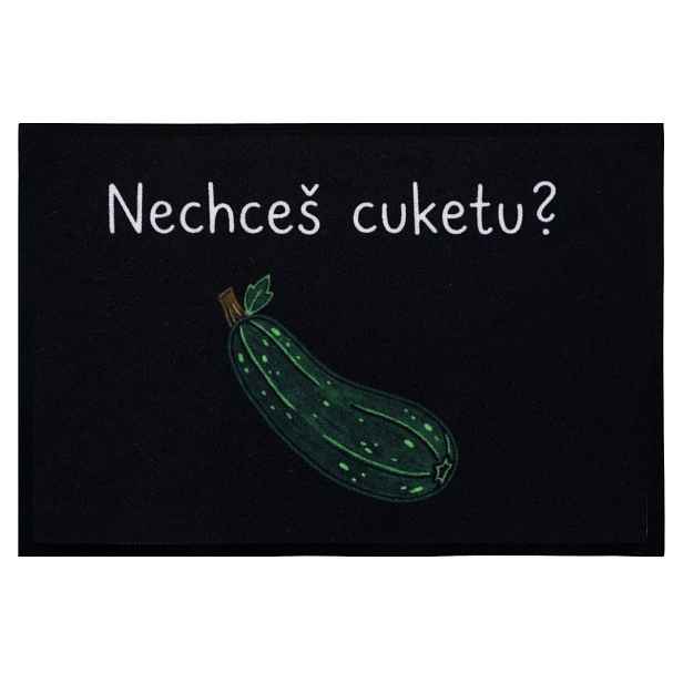 Rohožka Nechceš cuketu? 40x60 cm, 40x60, černá, Mercury Flooring