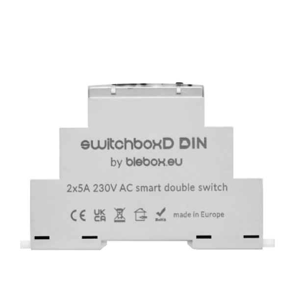 switchBox Din dvojitý přepínač µWiFi On/off, „zapnout včas“ ve verzi Din