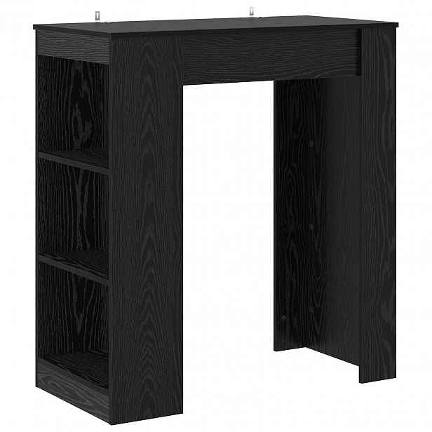 vidaXL Barový stůl 95 x 47 x 103,5 cm Kompozitní dřevo Černý dub