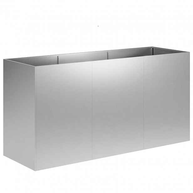 vidaXL Zahradní pěstebník Stříbrná 120 x 40 x 60 cm Pozinkovaná ocel