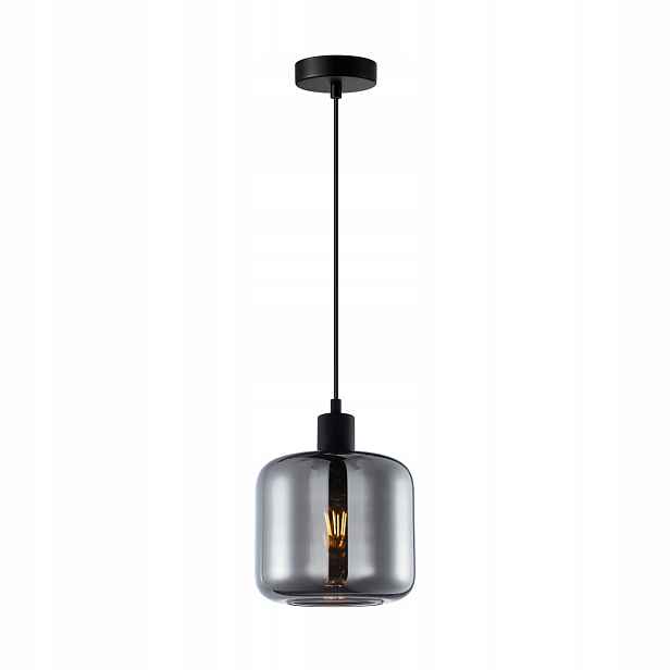 Závěsná lampa Maluna černá sklo 1xE27 40W Italux