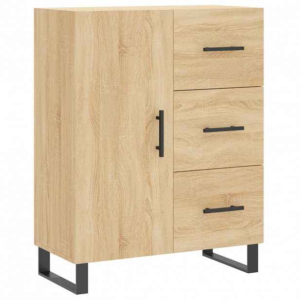 vidaXL Příborník dub sonoma 69,5 x 34 x 90 cm kompozitní dřevo
