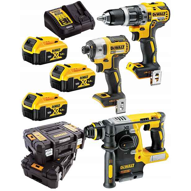 akumulátor Combo pro 3 nástroje 3x5Ah DeWALT DCK368P3T