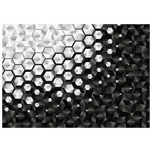 Fototapeta Geometrická abstrakce 3D Šestistěnný gradient 520x318 lepidlo