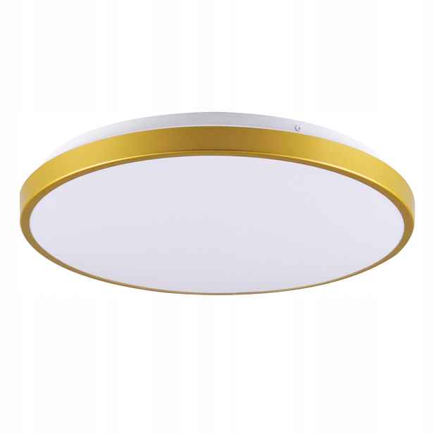 Led nástěnná stropní Stropní Svítidlo bílá zlatá kulatý 29 cm neutrální Polux