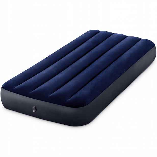 Matrace tmavě modrá vysoká kvalita 191x76x25 cm pro 1 osobu Intex 64756