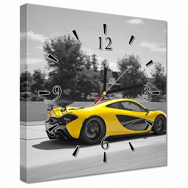 Nástěnné hodiny 30x30 Mercedes McLaren P1
