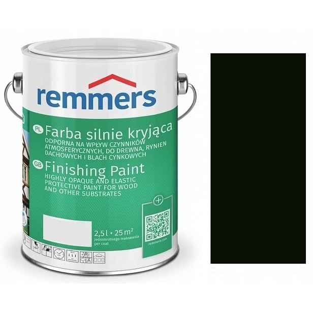 Remmers Barva Deckfarbe 5L Barva Na Dřevo Černá 3615