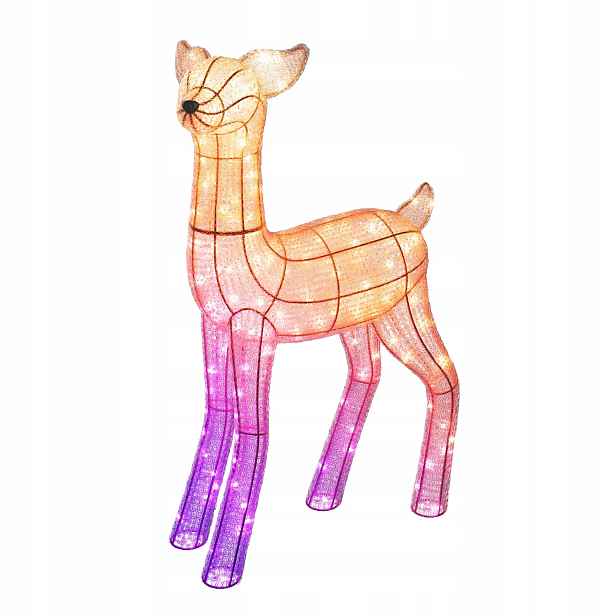 Sob dekorace Twinkly 3D Reindeers laň, 200 Rgbw Led, 95 cm, IP44