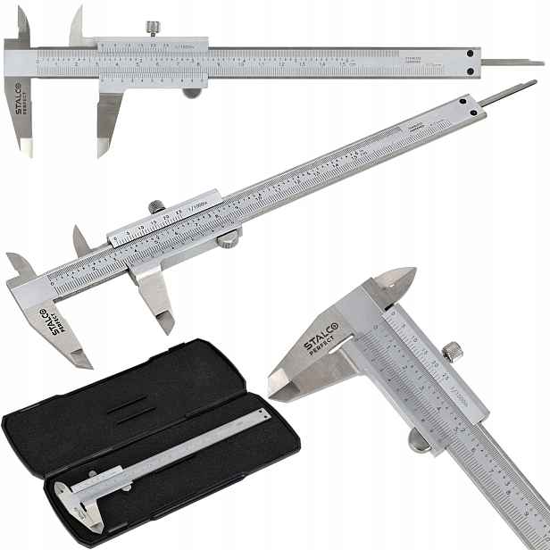 Noniusové Měřítko rozsah 0-150 mm 0,02 mm Nerezová Ocel Stalco Perfect