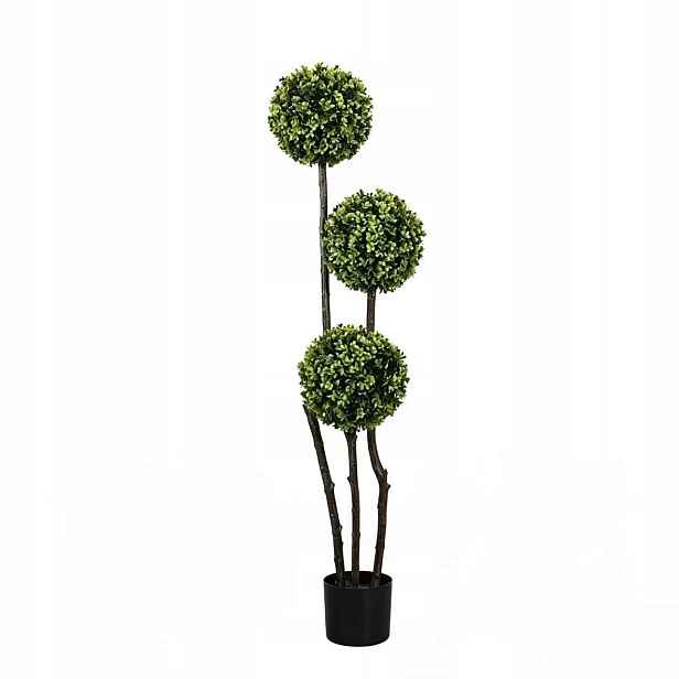 Umělý zimostráz stromek 120 cm, rostlina v květináči, zelená