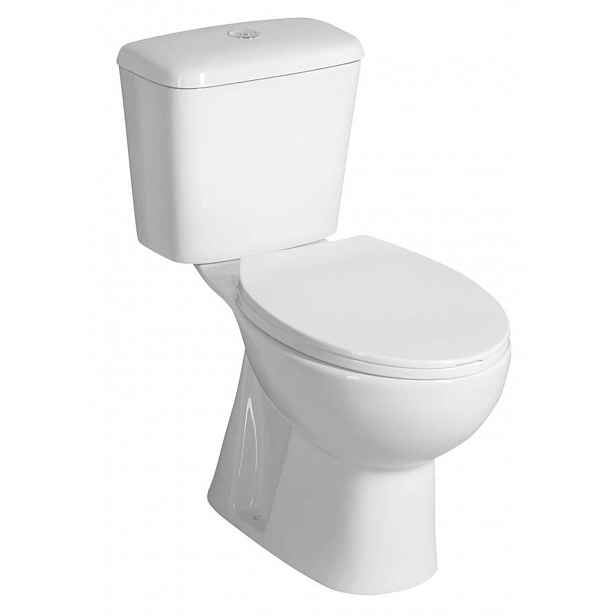 Aqualine Manuel - WC kombi, spodní odpad, bílá PS8814